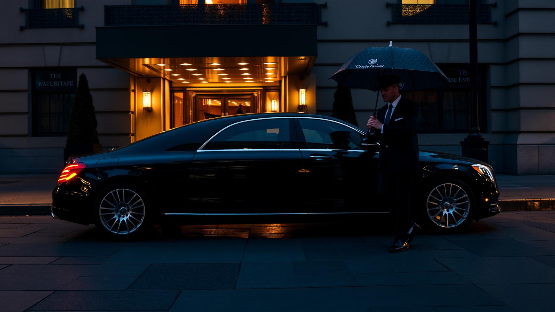 Chauffeur at night